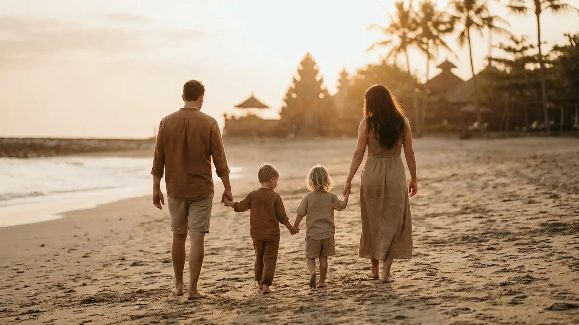 Family photoshoot with children in Bali