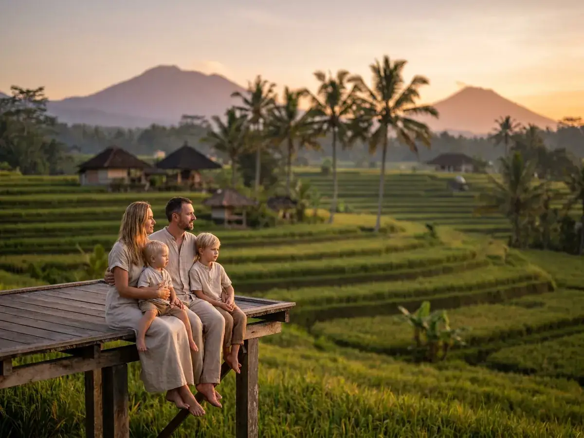 Family photoshoot in Bali — rassvet terrasy