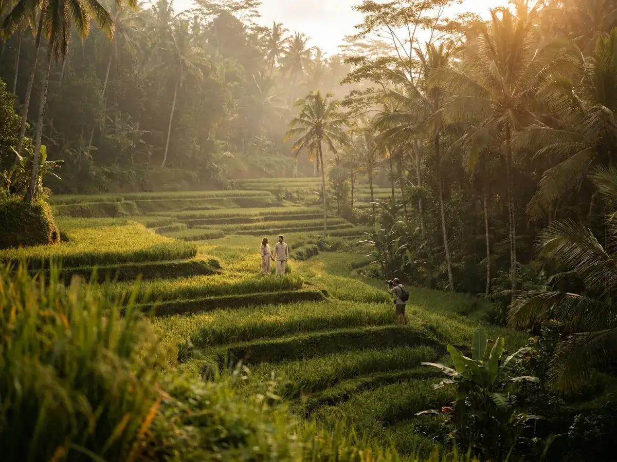 Photoshoot in the jungle and on the rice terraces of Bali — rassvet terrasy