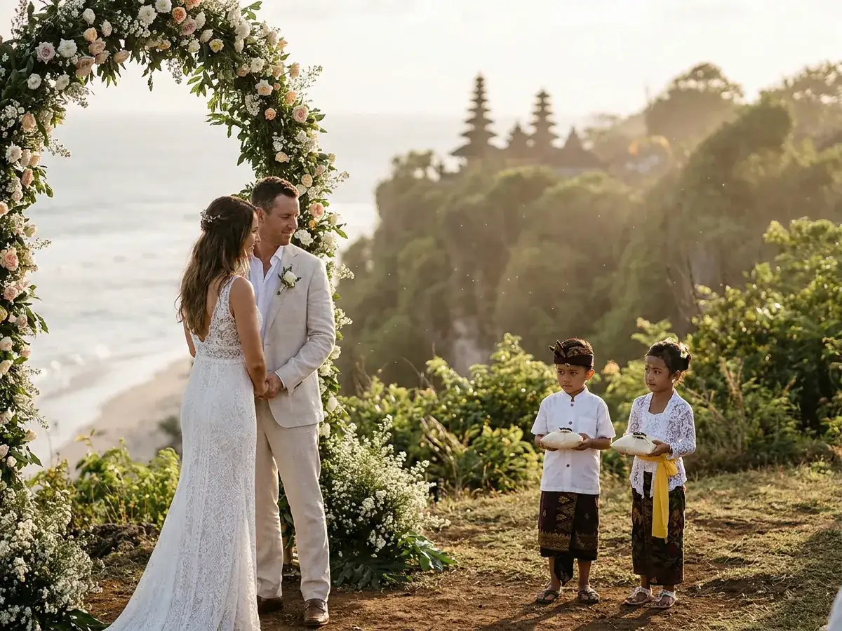 Vow renewal ceremony in Bali — deti kolca