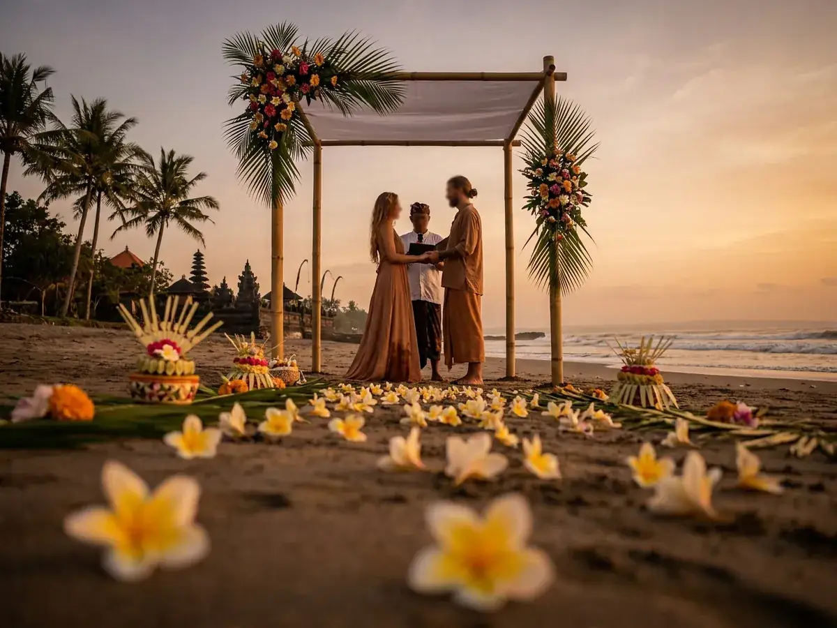 Vow renewal ceremony in Bali — klyatvy ceremoniya — photo 2