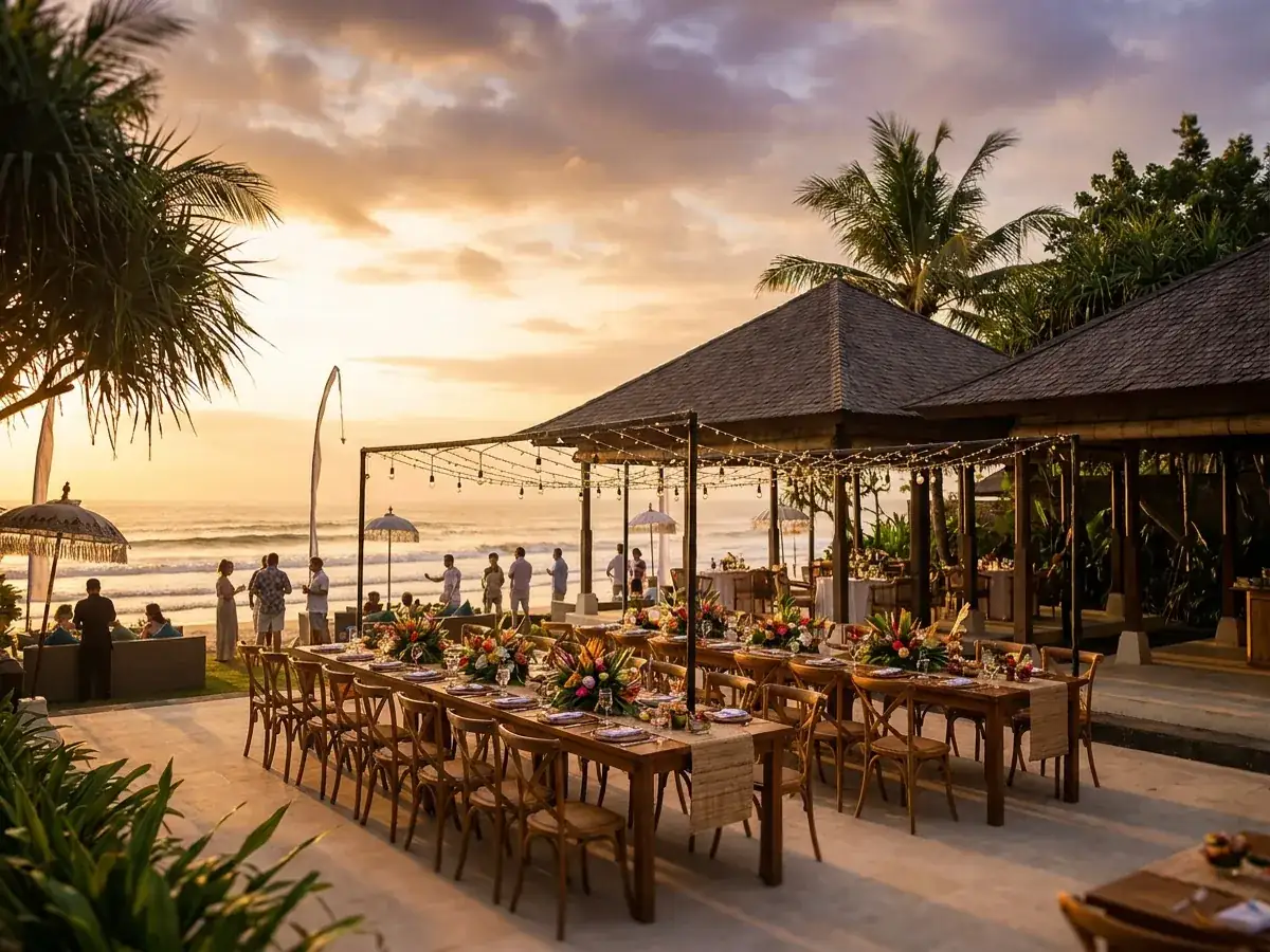 Case study: offsite corporate retreat for 120 people in Bali