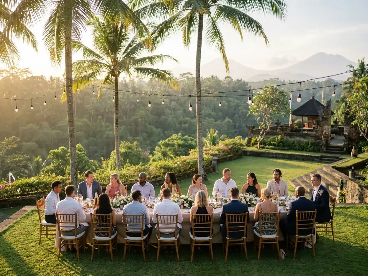 Cost of a corporate party in Bali — komanda na meropriyatii