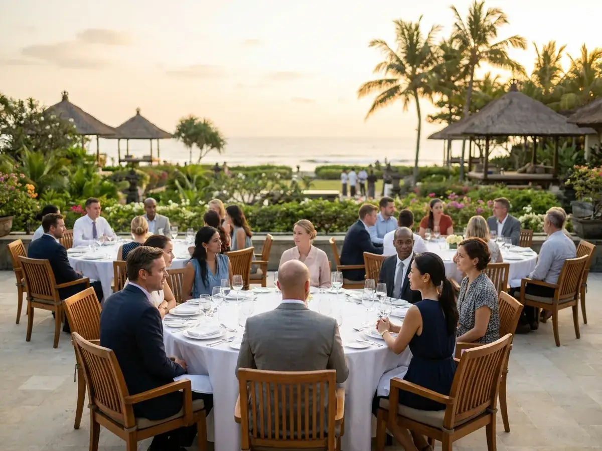 Cost of a corporate party in Bali — timbilding aktivnost