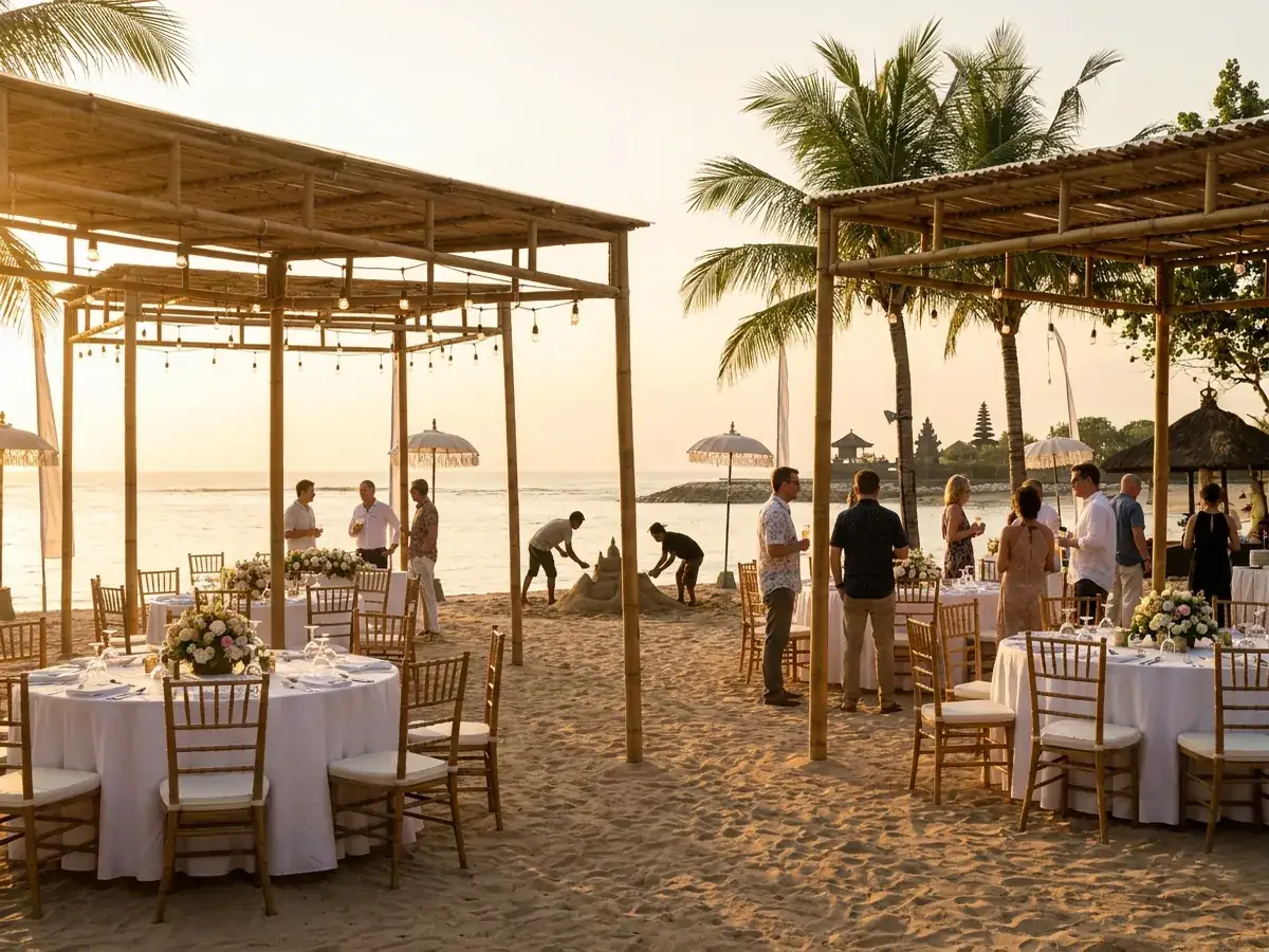 Venues for corporate events in Bali — timbilding aktivnost