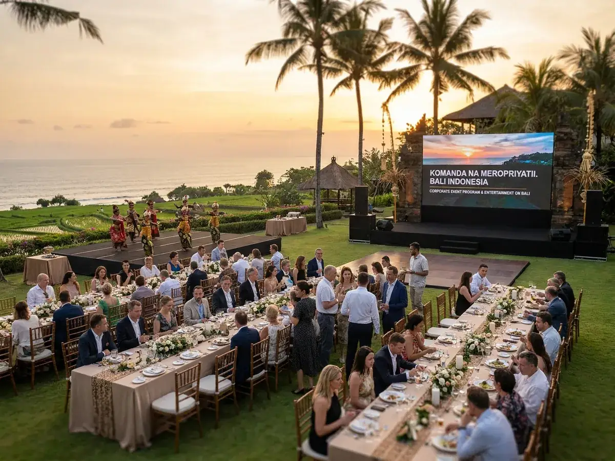 Programm und Unterhaltung für Firmenveranstaltungen auf Bali — komanda na meropriyatii