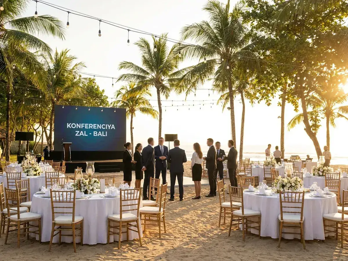 Programm und Unterhaltung für Firmenveranstaltungen auf Bali — konferenciya zal