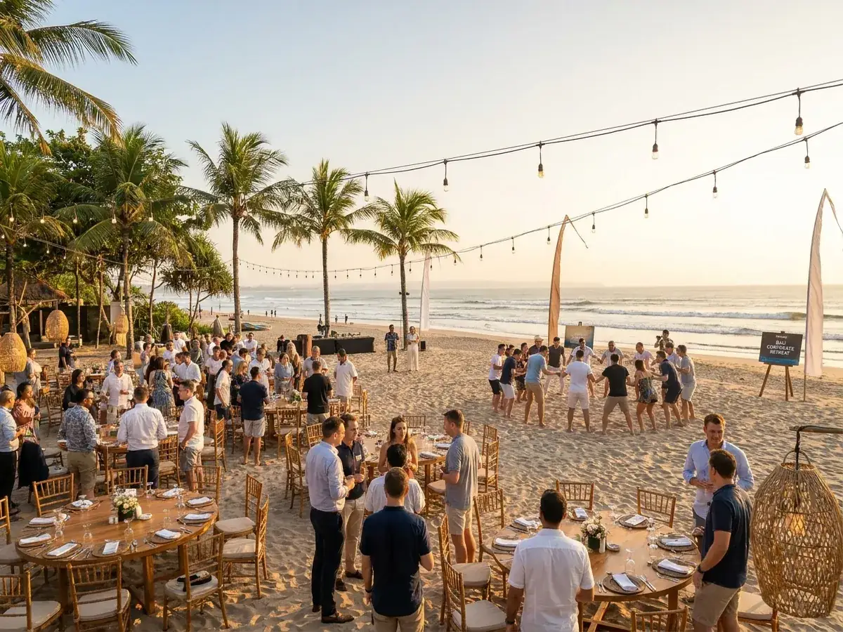 Programm und Unterhaltung für Firmenveranstaltungen auf Bali — timbilding aktivnost
