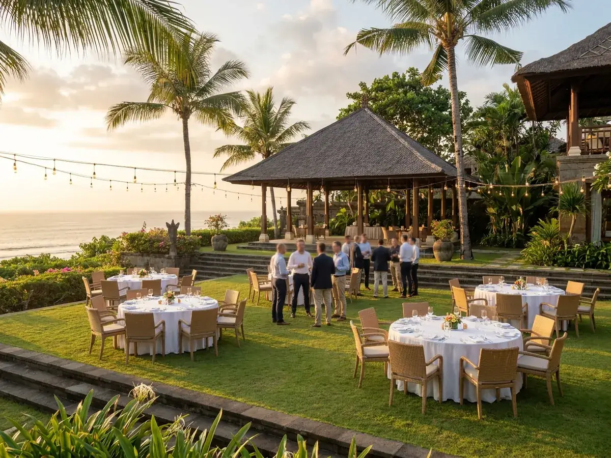 Offsite corporate retreat in Bali — conference hall