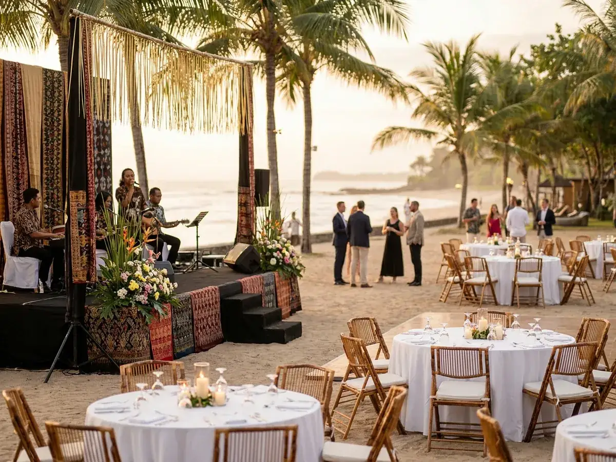 Offsite corporate retreat in Bali — performance stage