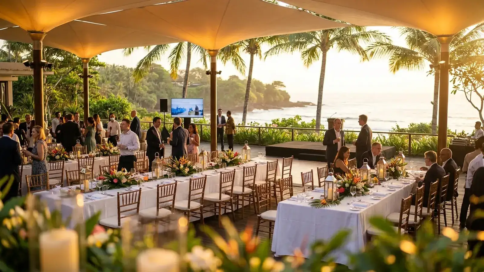Cost of a corporate party in Bali — gala dinner