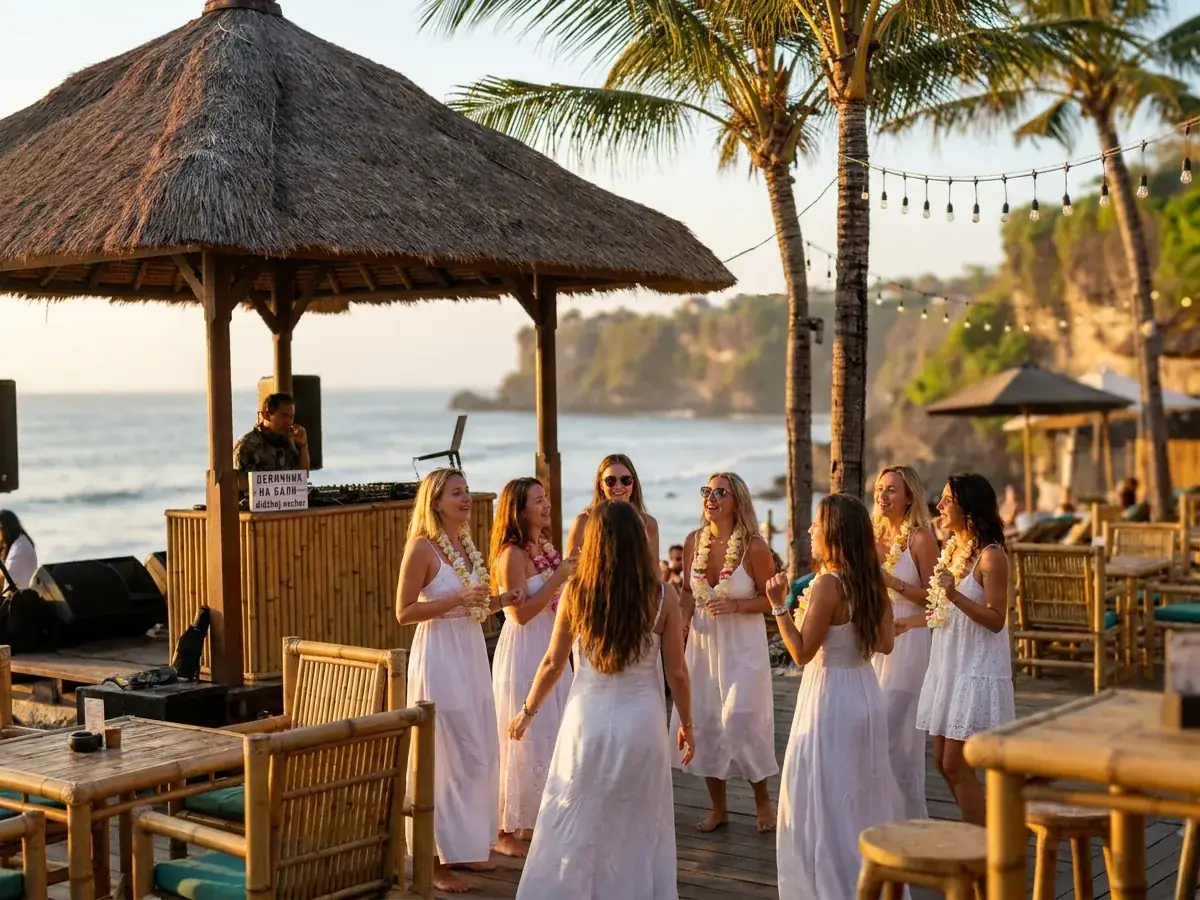 Bachelorette party in Bali — didzhej vecher