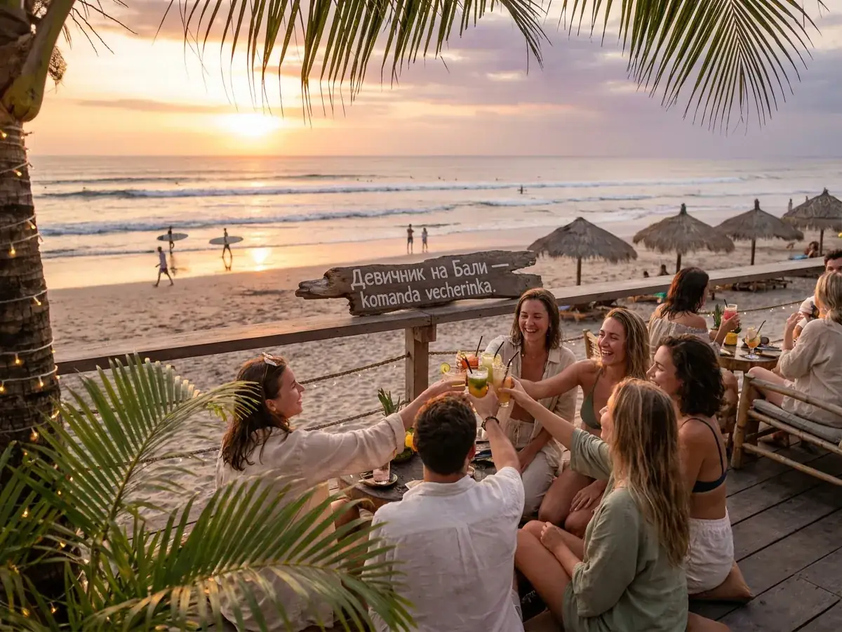 Bachelorette party in Bali — komanda vecherinka
