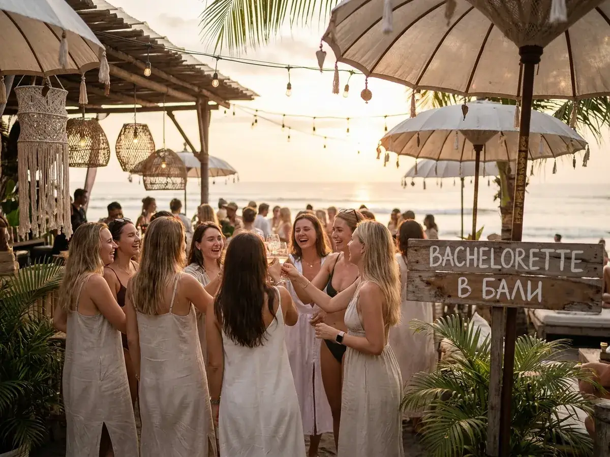 Bachelorette party in Bali — plyazhnyj klub vecher