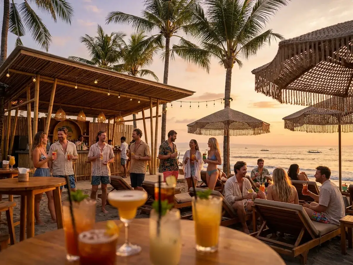 Bachelor party in Bali — bar kokteyli