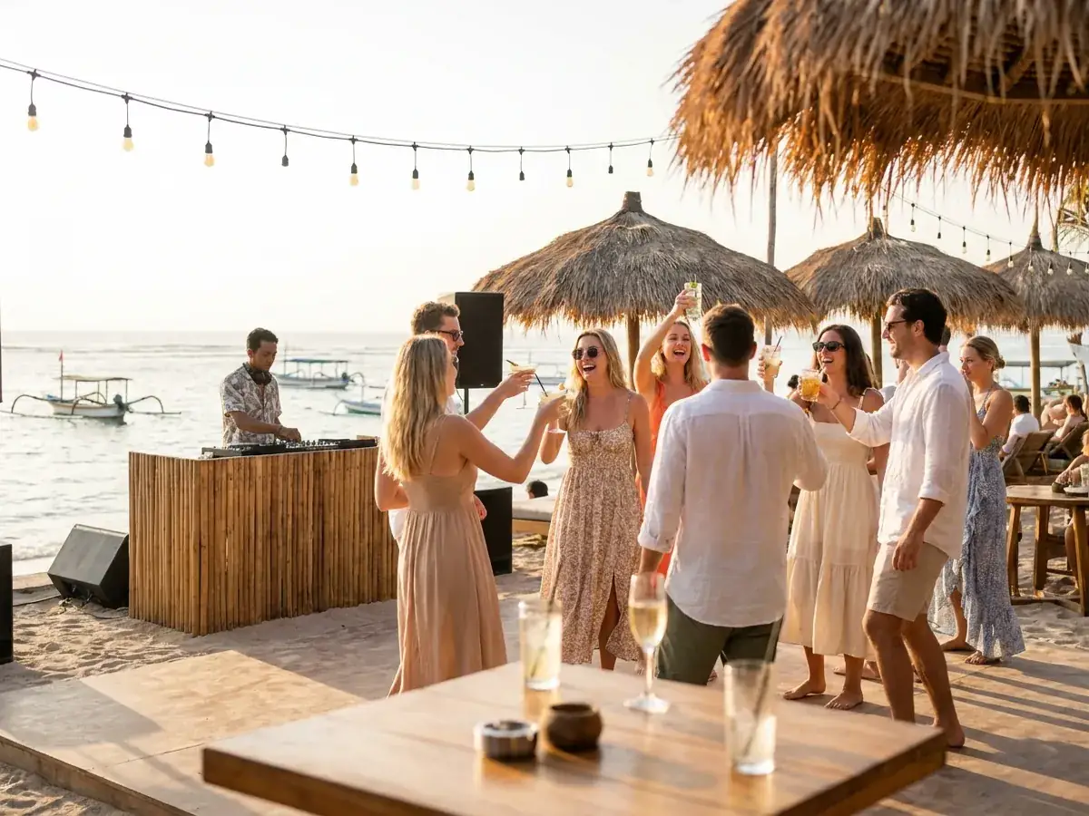 Bachelor party in Bali — plyazhnyj klub vecher
