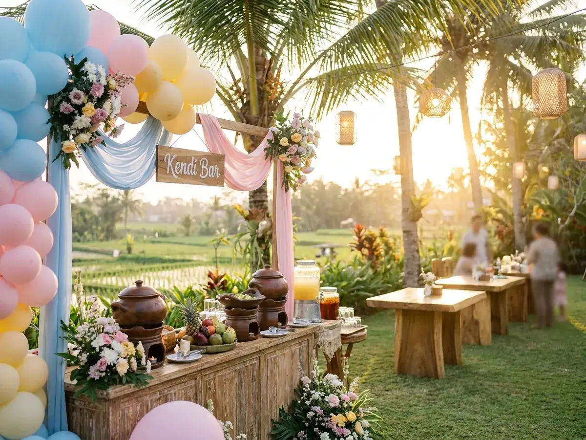 Baby shower на Бали — kendi bar cveta — photo 2