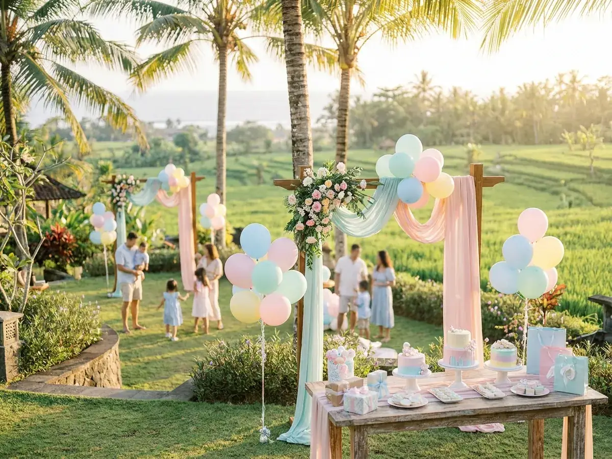Family celebrations in Bali — deti igry