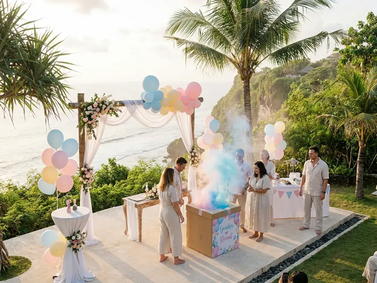 Gender party in Bali — kids games