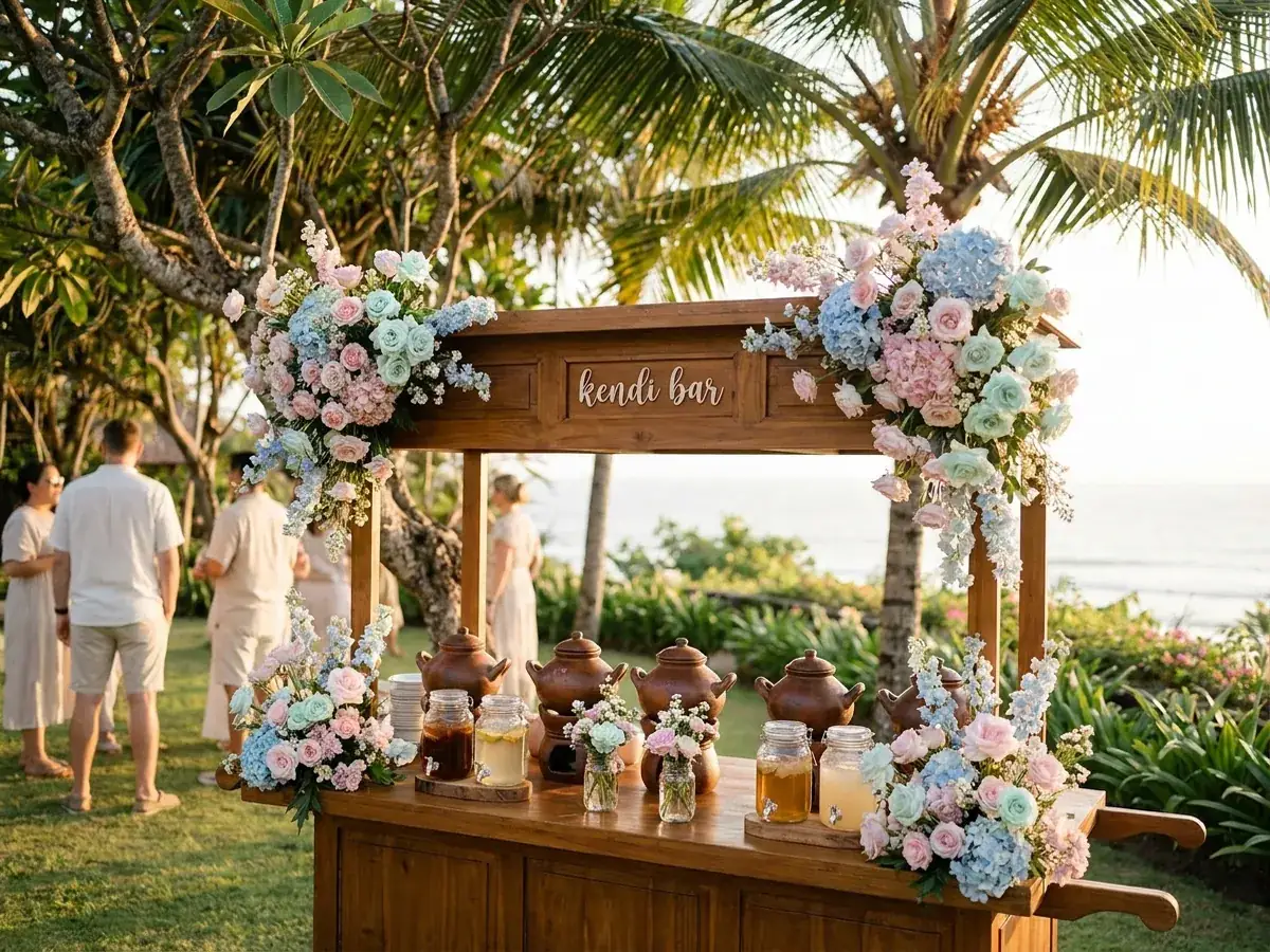 Gender party in Bali — candy bar colors — photo 2