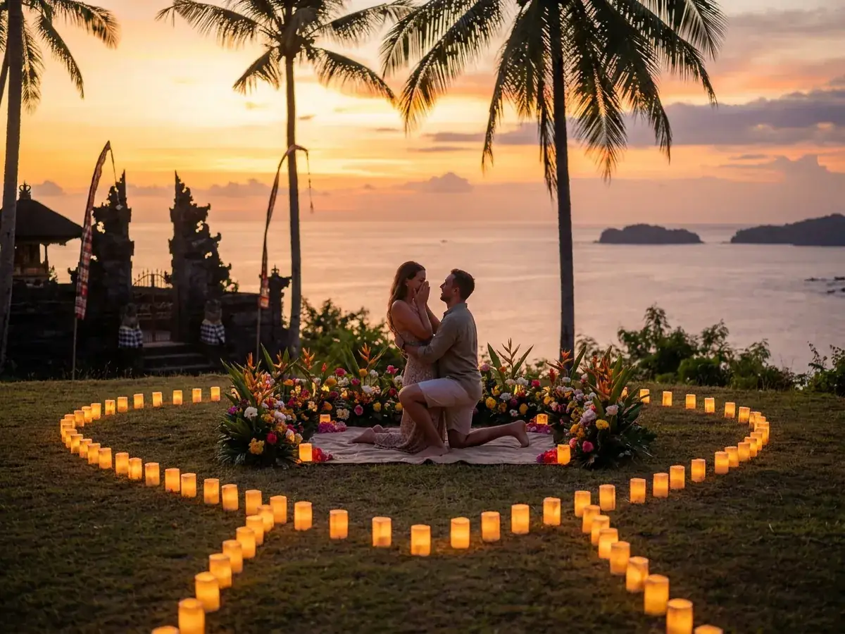 Cost of organizing a proposal in Bali — para posle predlozheniya