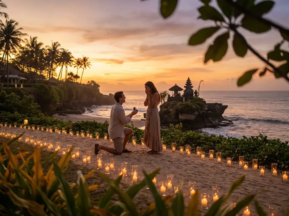 Marriage proposal ideas in Bali — moment da