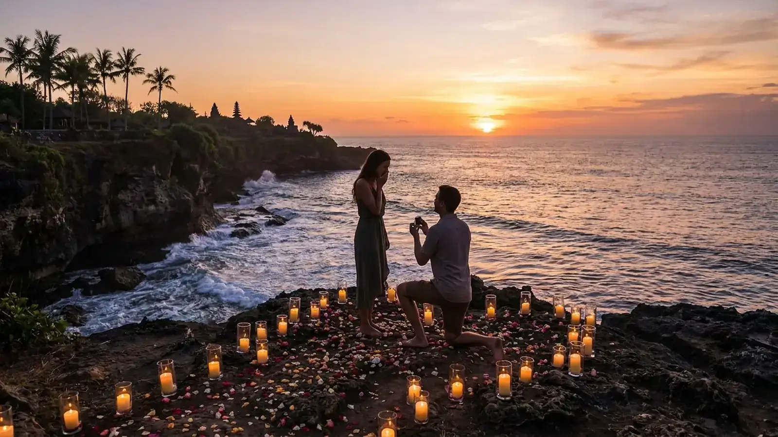 Locations for a proposal in Bali — cliff and ocean