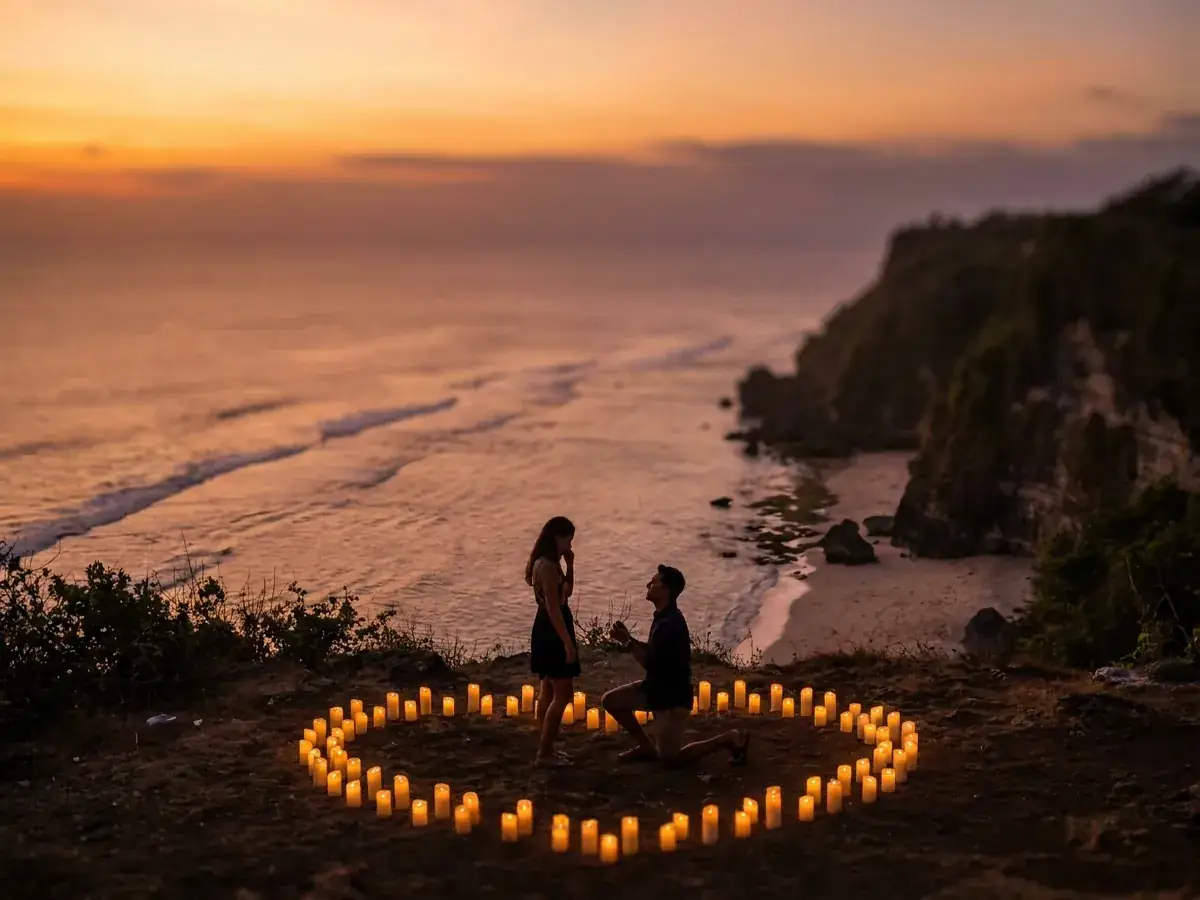Best locations for a proposal in Bali — zakat nad okeanom