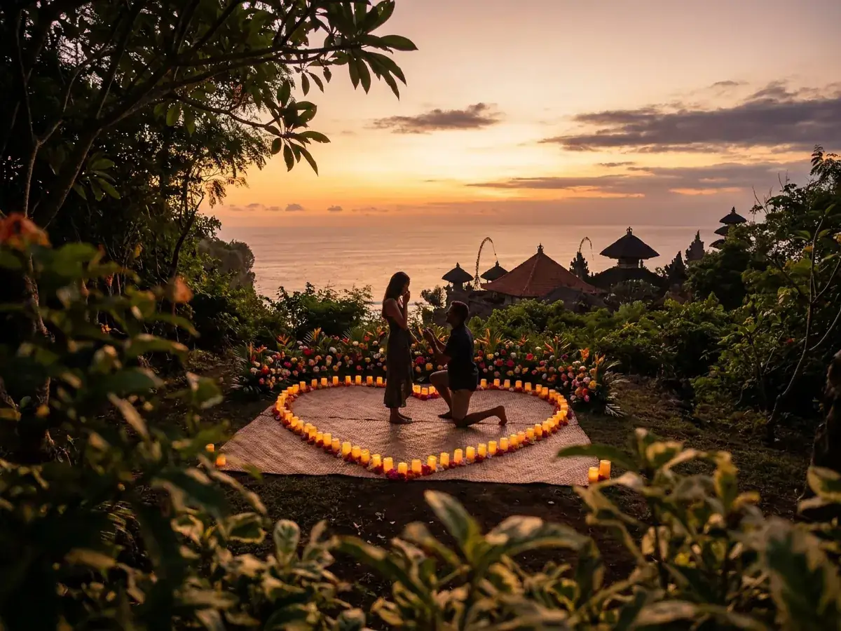 Sunset proposal in Bali — skrytyj fotograf