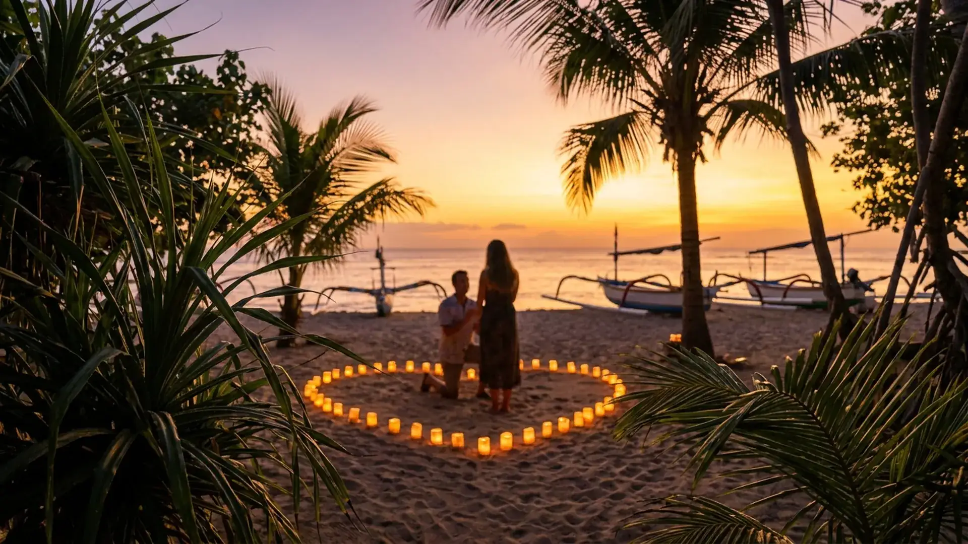 Secret photo shooting of a proposal in Bali