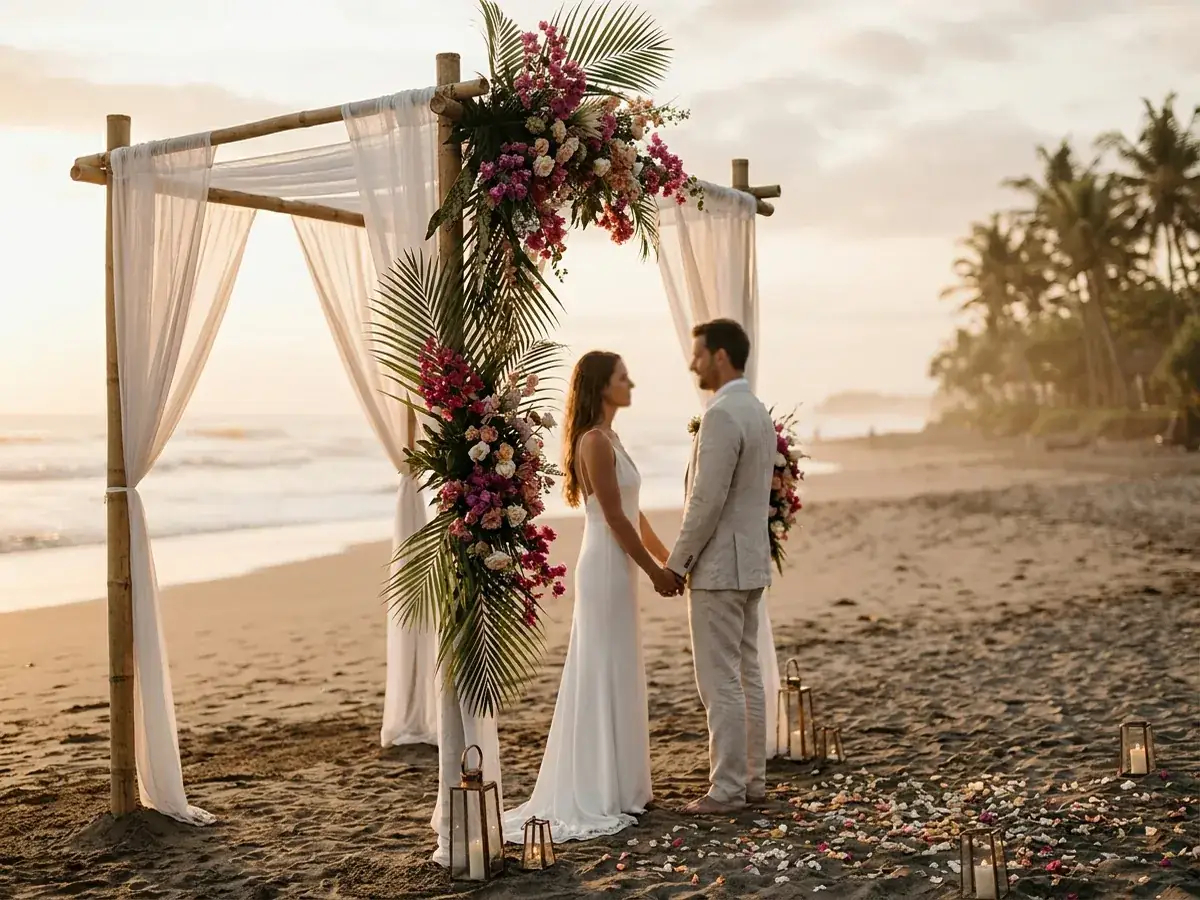 Wedding for two in Bali (elopement) — para na plyazhe