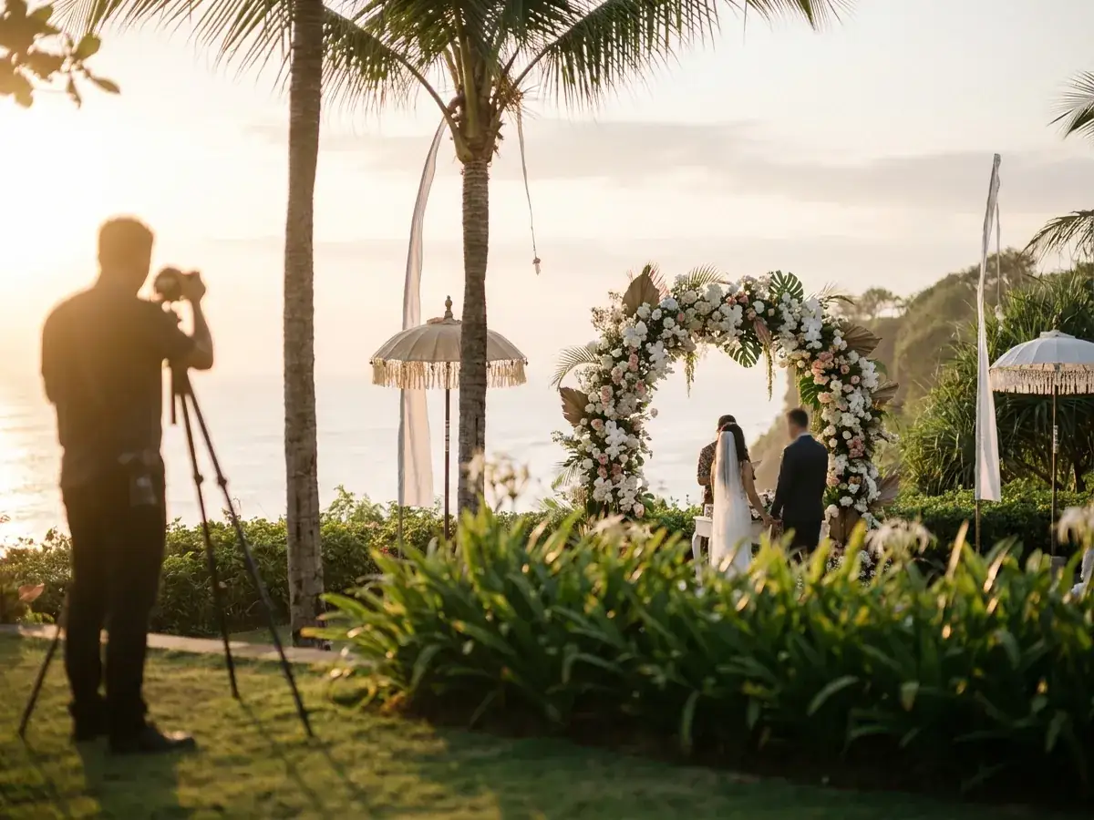 Programm und Ablauf des Hochzeitstages auf Bali — fotograf za rabotoj