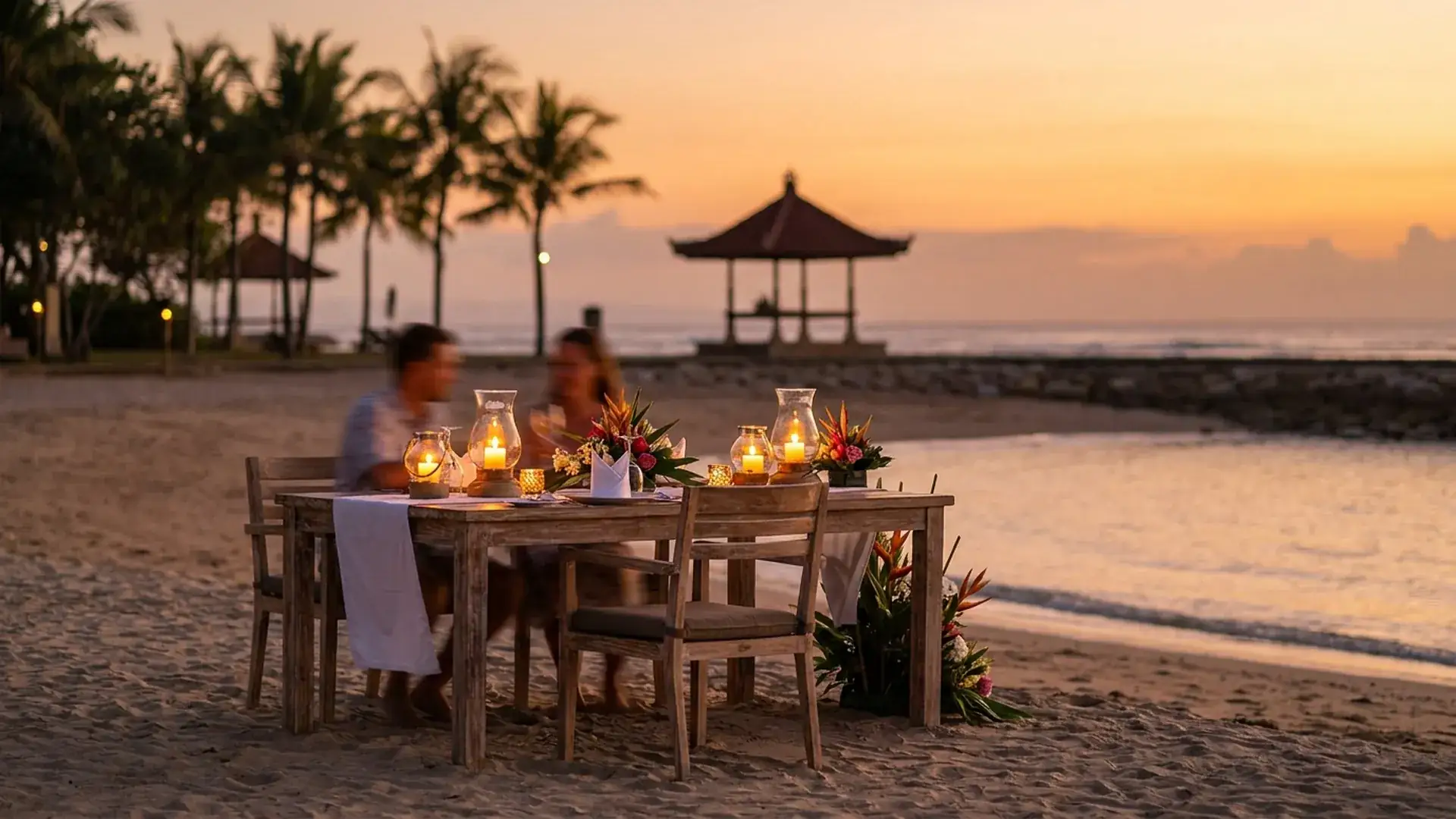 Le coût d'un dîner romantique à Bali