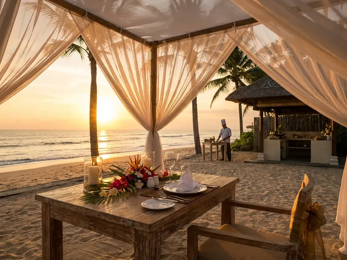 Private dinner at a villa with a chef — baldayhin zakat