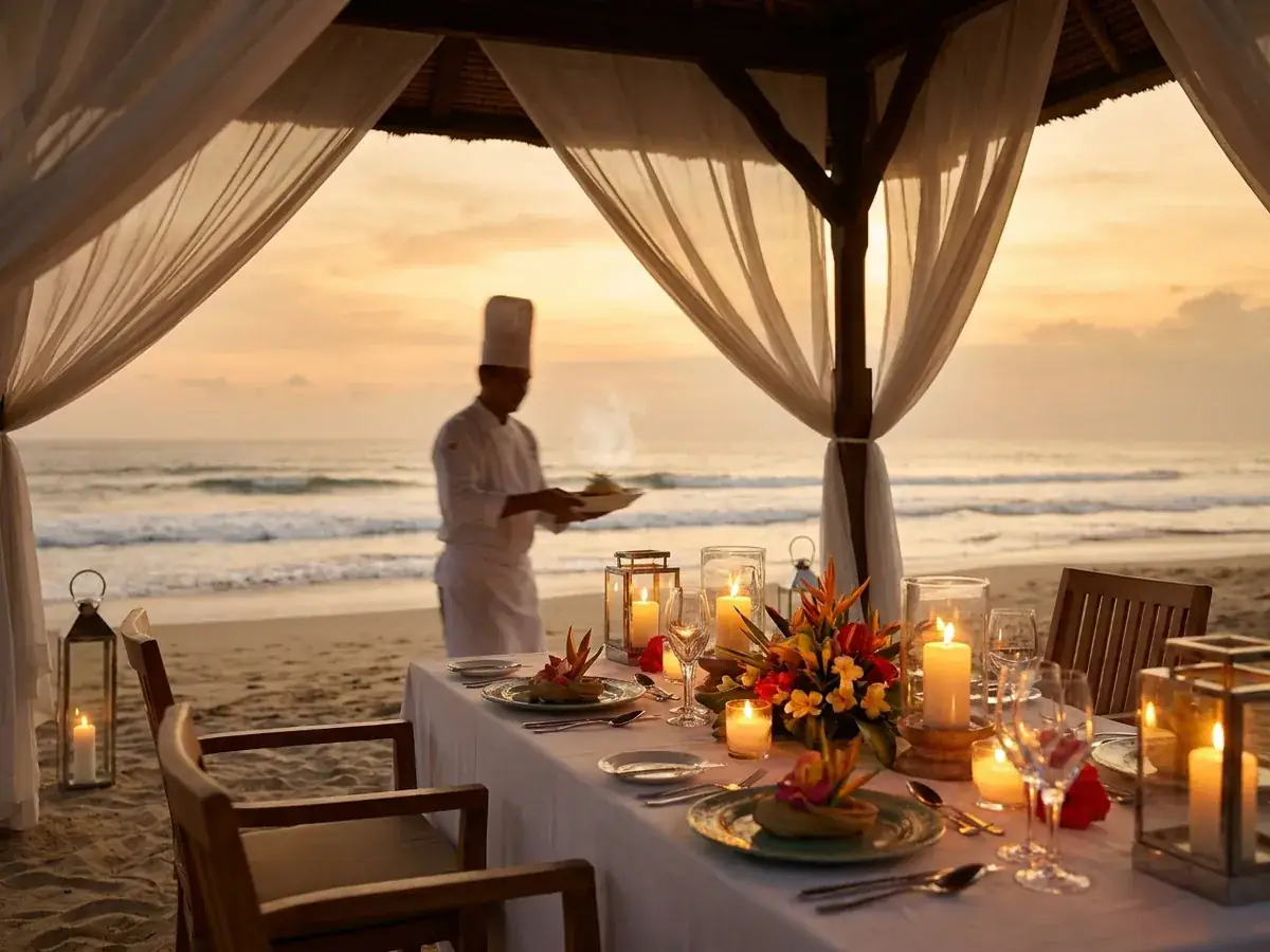 Private dinner at a villa with a chef — povar blyudo