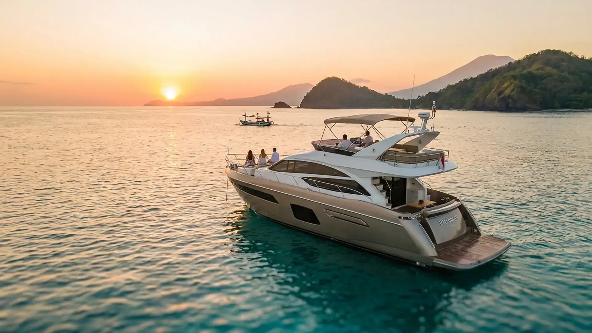 Yacht rental for an event in Bali