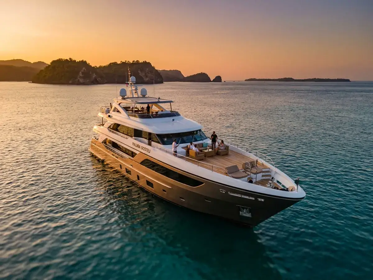 Yacht routes: Nusa Penida, Gili, sunset — guest deck