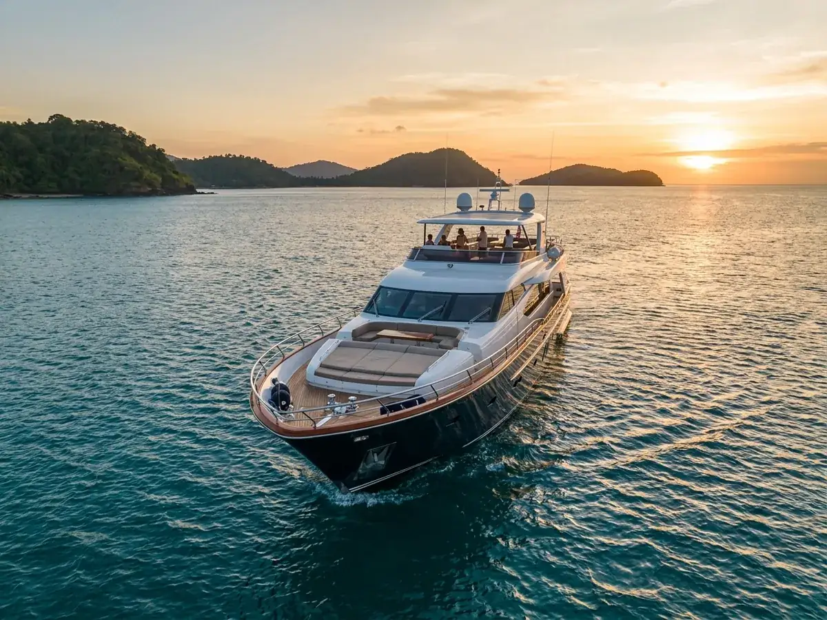 Yacht rental in Bali for an event — nos yahty zakat